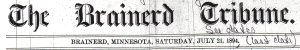 The banner of the newspaper in Brainerd