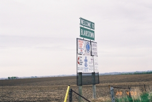 Blairstown, Iowa Sign